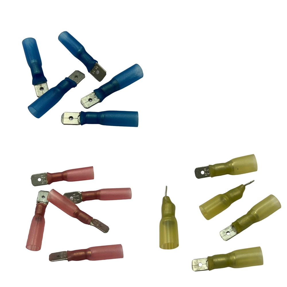 Adhesive Lined Heatshrink Crimp Male Spade Connectors