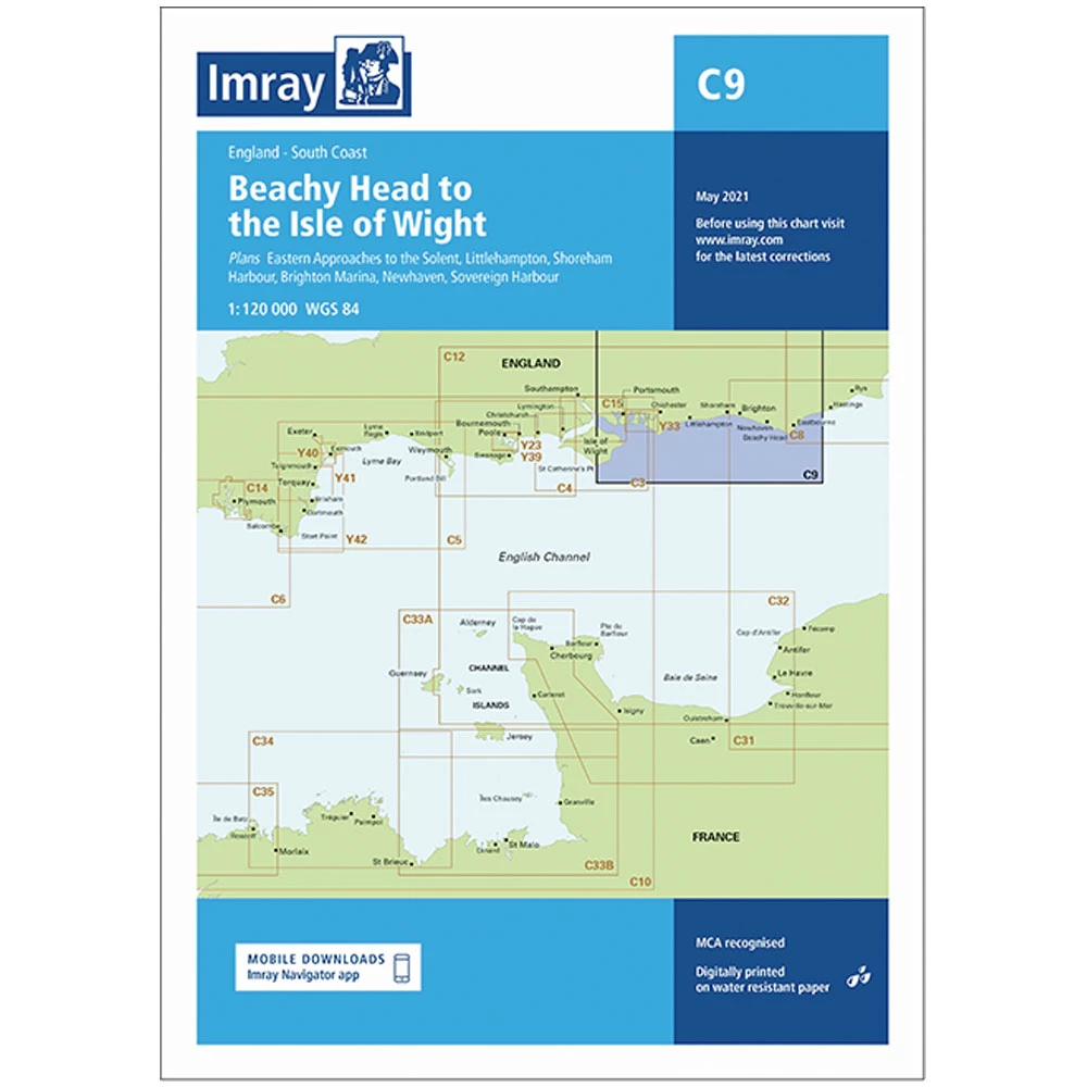 Imray C9 Beachy Head to Isle of Wight 