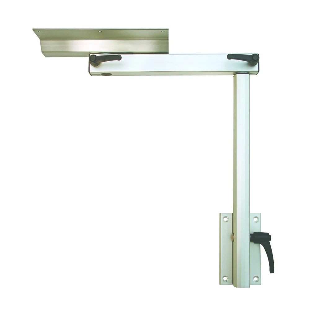 Cockpit Table Leg with Teak Style Tabletop