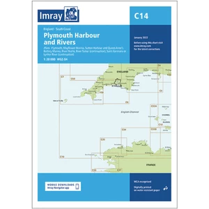 Imray Chart C14 Plymouth Harbour and Rivers 