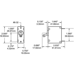 Systems A-Series Toggle Circuit Breaker 