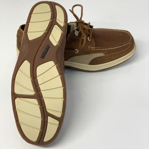 Sebago Clovehitch Leather Boat Shoe - Brown Cinnamon UK