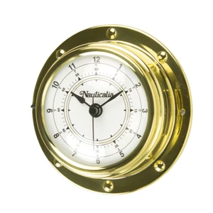 Nauticalia Brass Rivet Style Clock or Barometer