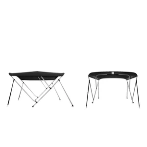 Force 4 Deluxe 3-Arch Bimini Top - Black 
