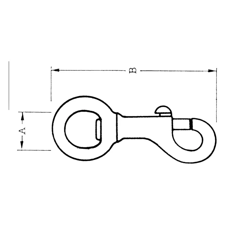 Single Snap Hook Bronze