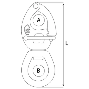 Wichard QR Snap Shackle Large Bail