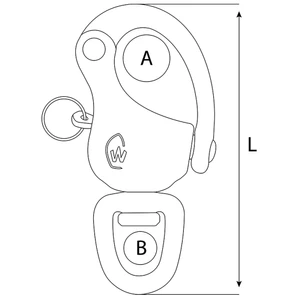 Wichard HR Snap Shackle Swivel Eye 