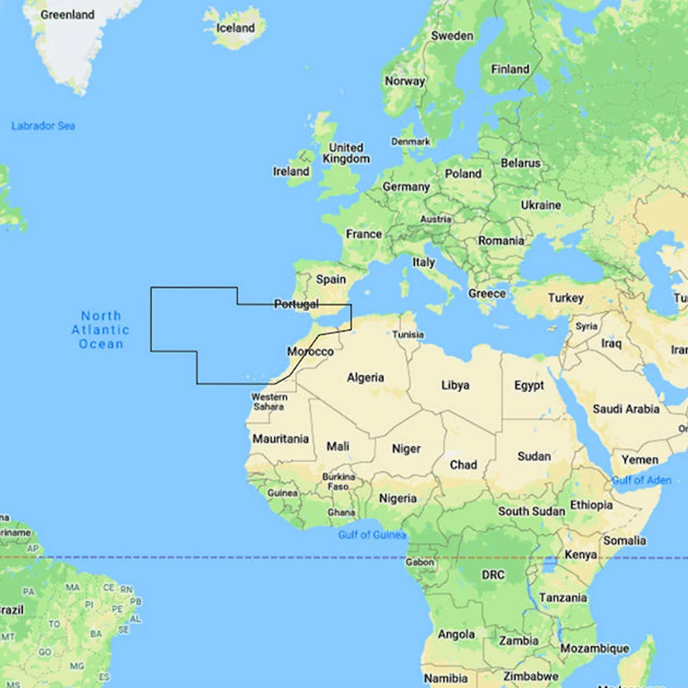C-Map Discover Canary Islands to Gibraltar Electronic Chart