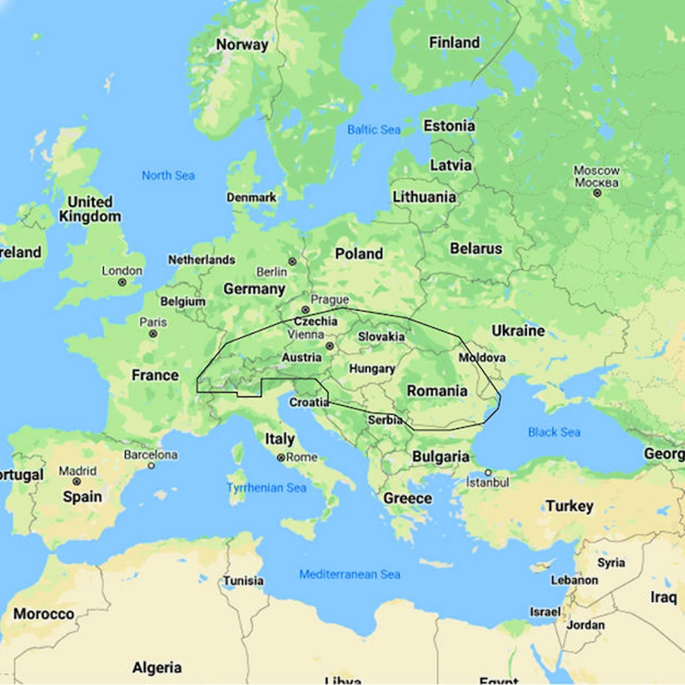 C-Map Reveal Central Europe Inland Electronic Chart 