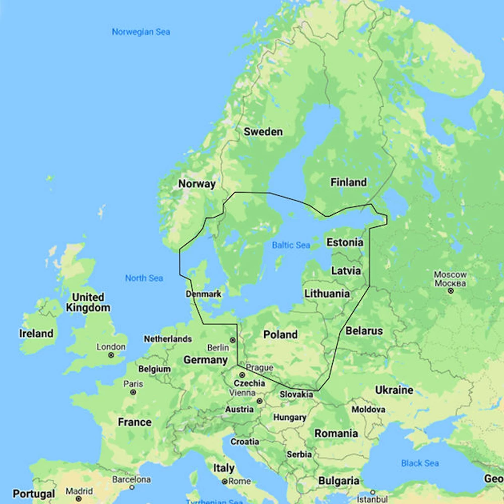 C-Map Reveal Baltic Sea Electronic Chart