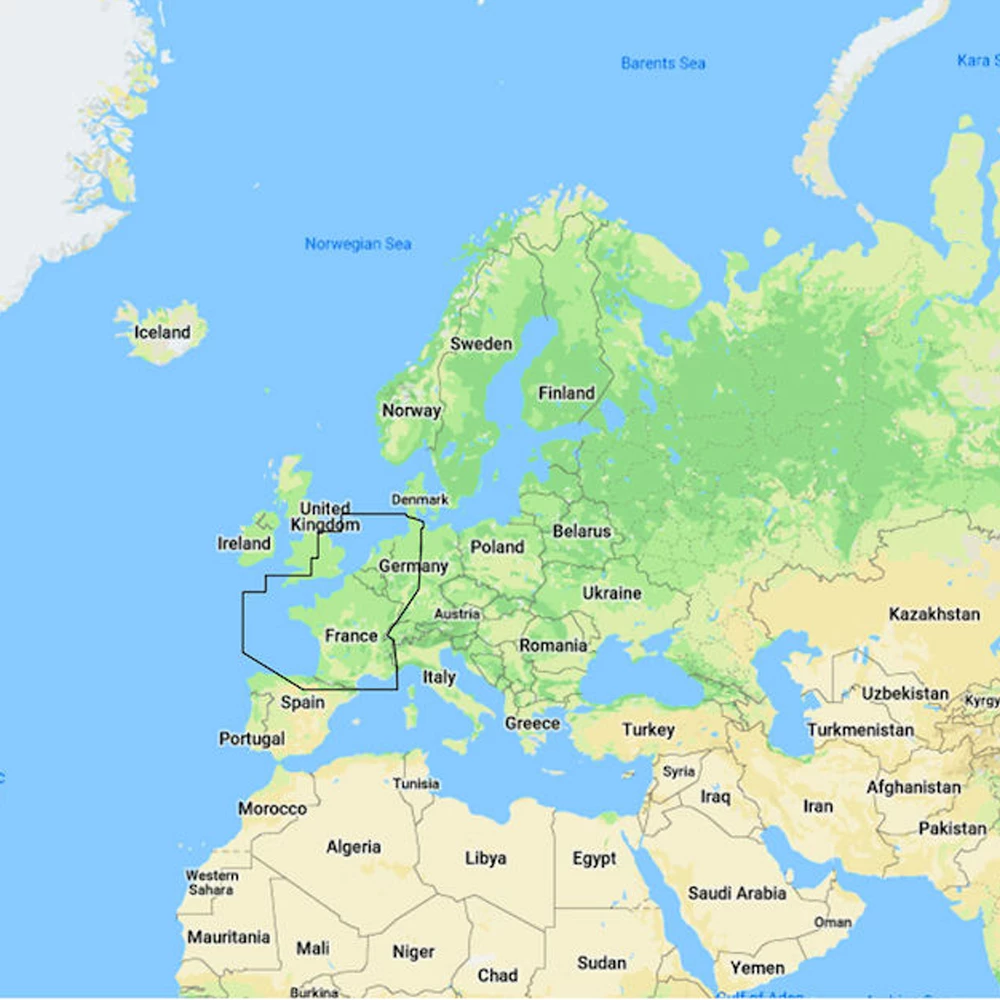C-Map Reveal North-West European Coasts  Electronic Chart 