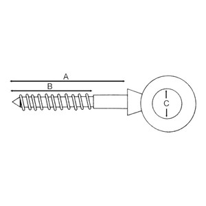 Wood Screw Eye Bolt 