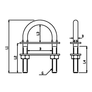 Stainless Steel U-Bolt 