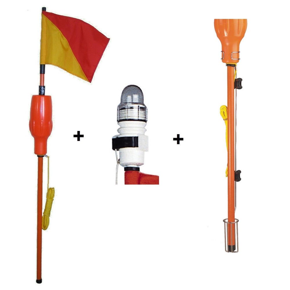 Danbuoy - Yellow with Light & Bracket