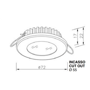 Flush Mount LED Downlight - Warm White