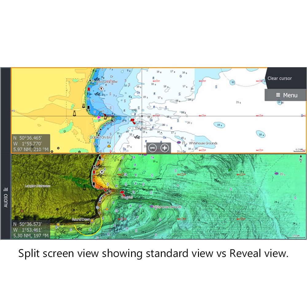 Lowrance Elite FS 9 Chartplotter Fishfinder with 3in1 Transducer & CMAP Reveal Chart