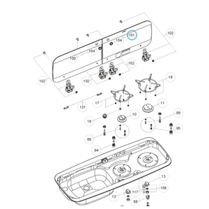 Dometic Glass Cover Right Black