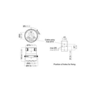 Aqua Signal Series 34 LED Navigation Light
