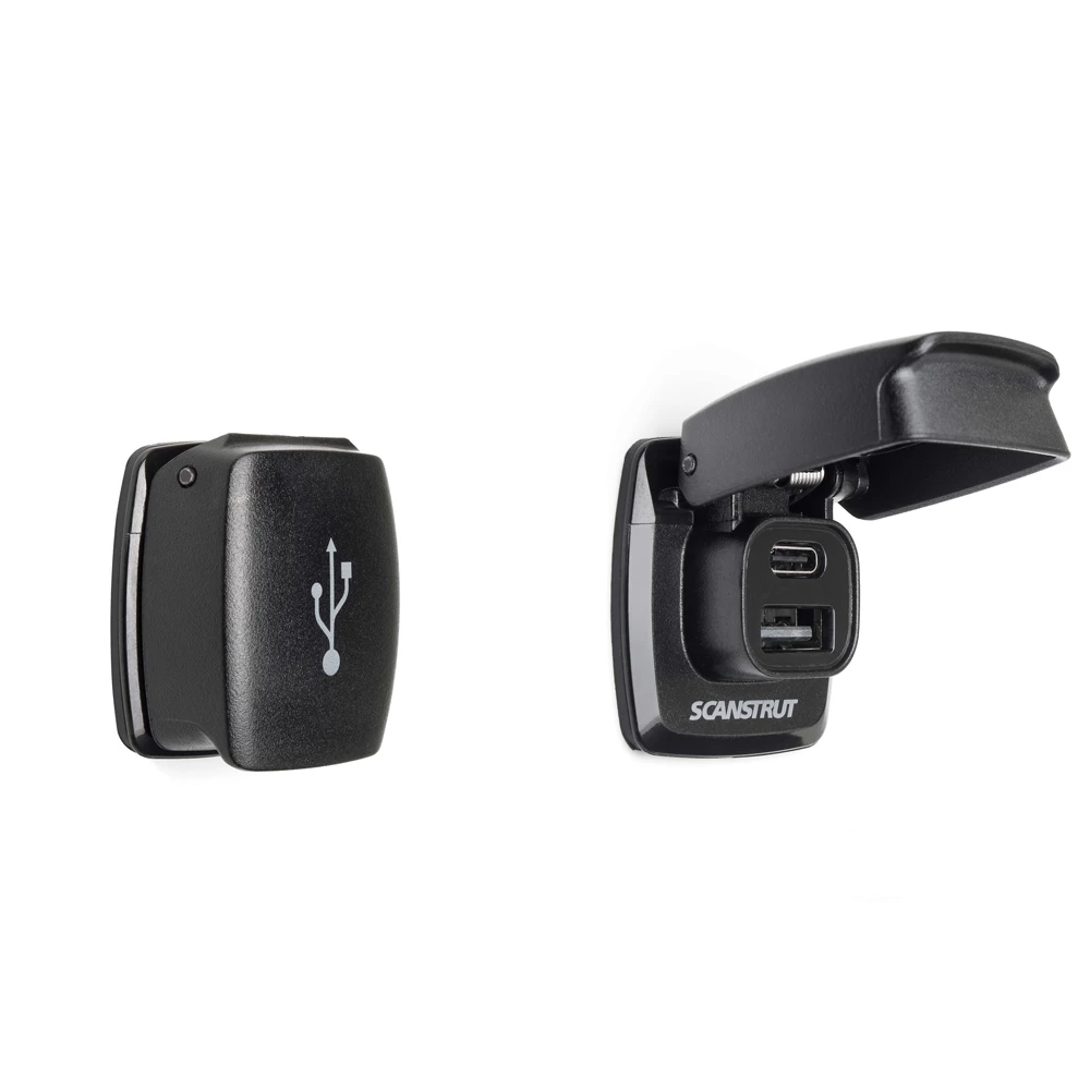 Flip Pro 12/24V Fast Charge Dual USB-A/C Socket