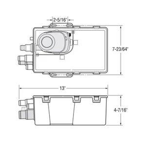 Attwood Shower Sump Pump - 750 GPH - 24V