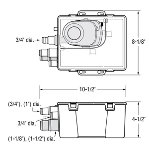 Attwood Shower Sump Pump - 500 GPH - 12V 