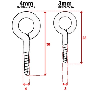 Osculati Screw Eyes - Stainless Steel