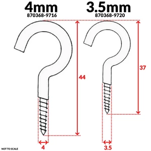Osculati Screw Hooks - Stainless Steel 