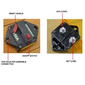 Osculati Circuit Breaker - Flush Mount 