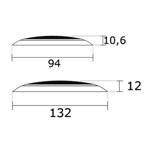 Force 4 LED Surface Mount Ceiling Light