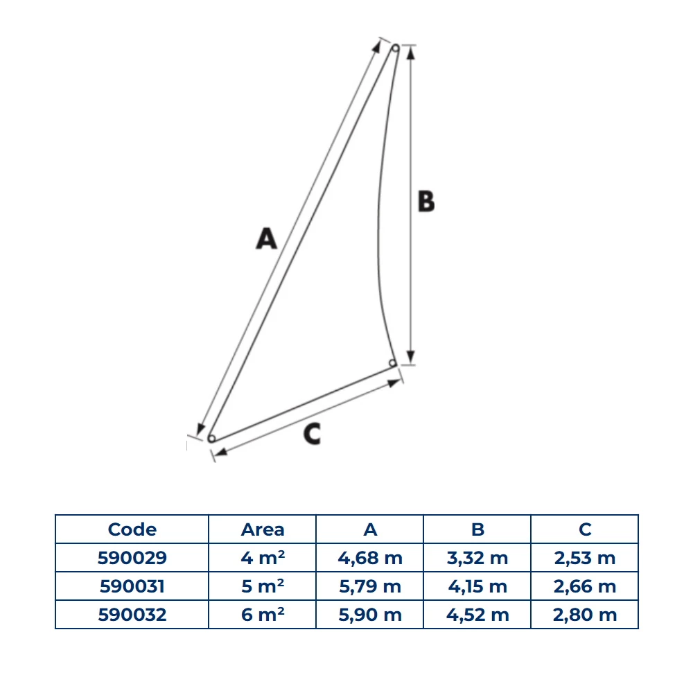 Fluorescent Storm Jib 6Sq.m