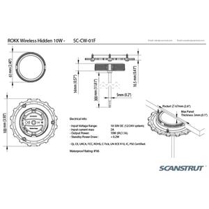 Rokk 10W Waterproof Wireless Charging Pad 