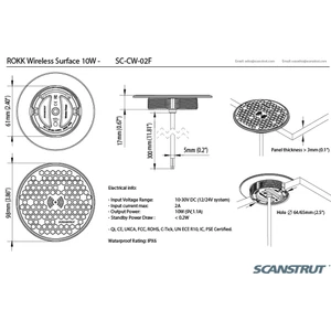 Rokk 10W Waterproof Wireless Charging Pad 