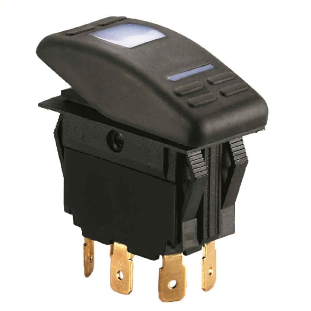 Force 4 Splashproof Rocker Switches Double Pole 