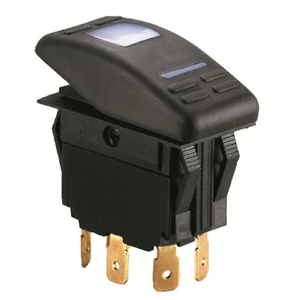 Force 4 Splashproof Rocker Switches Double Pole 