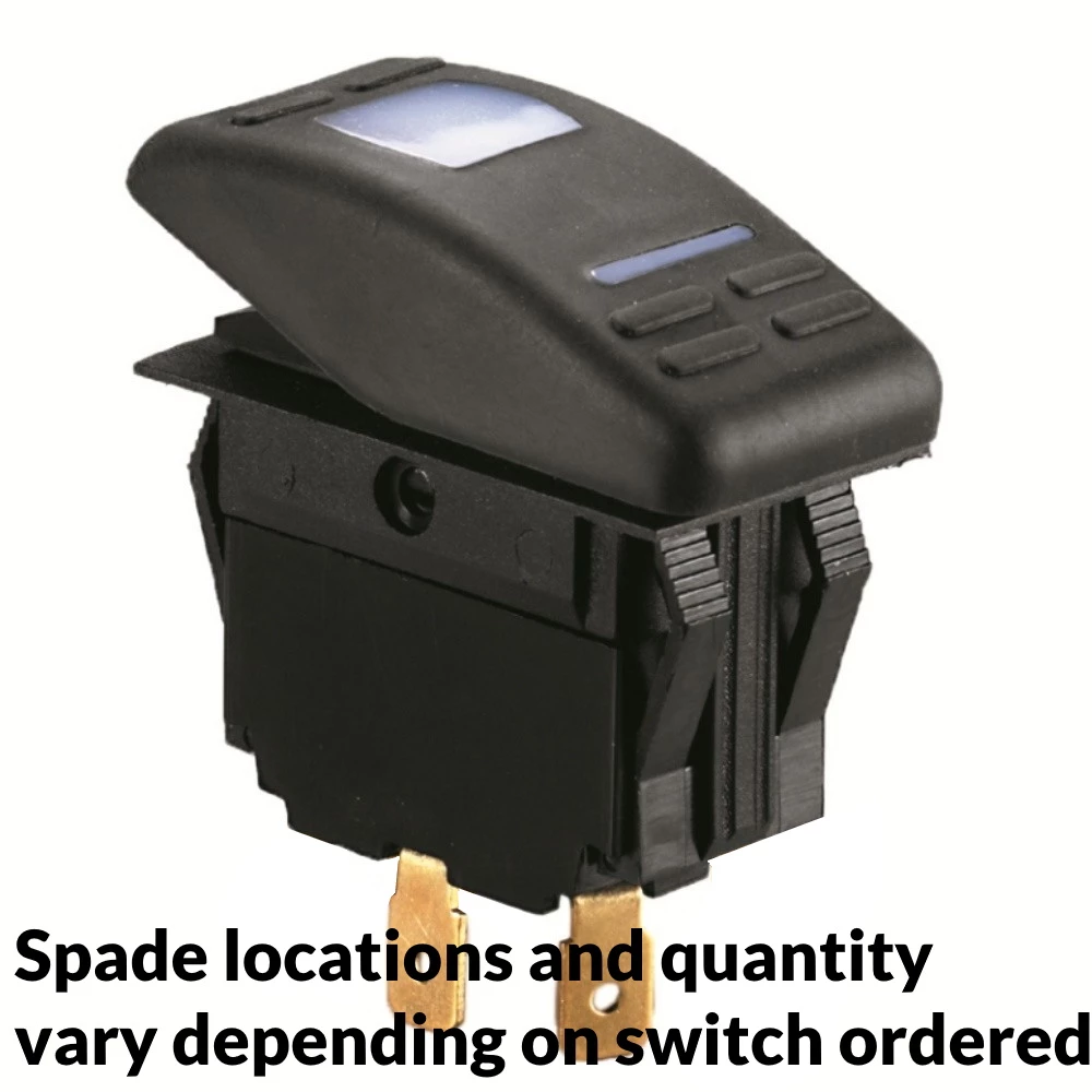 Splashproof Rocker Switches Double Pole