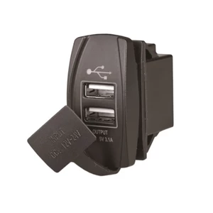 Force 4 Dual USB Outlet Fits Switch Panel