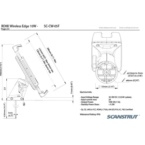 Rokk 10W Wireless Edge Phone Charging Mount 