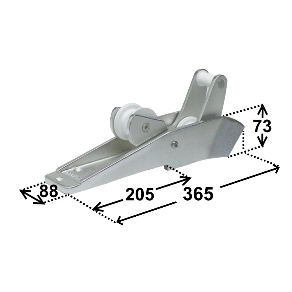 Aluminium Tilting Bow Roller