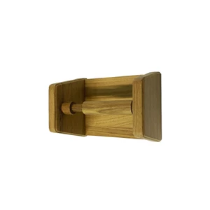Force 4 Teak Toilet Roll Holder 