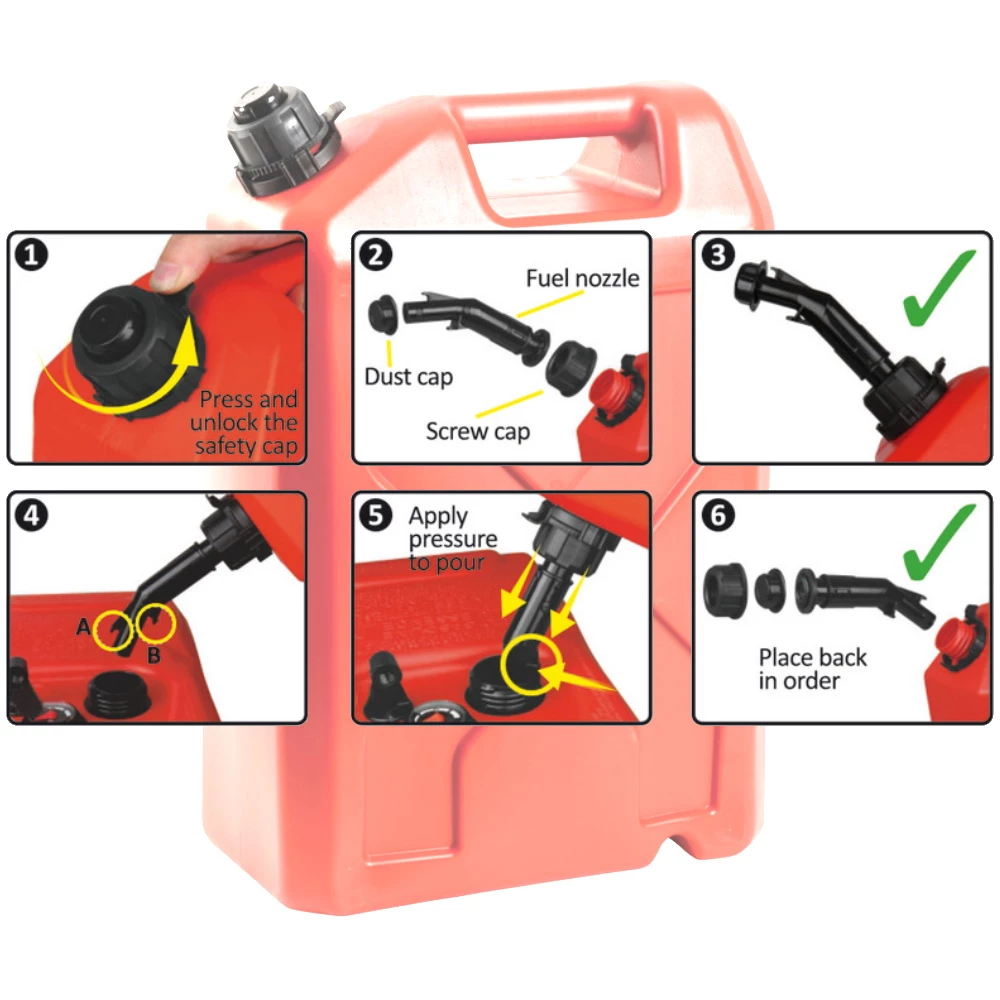  Jerry Can with No-Spill Spout