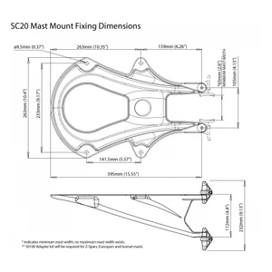 Scanstrut SC20 Radar Mast Mount 