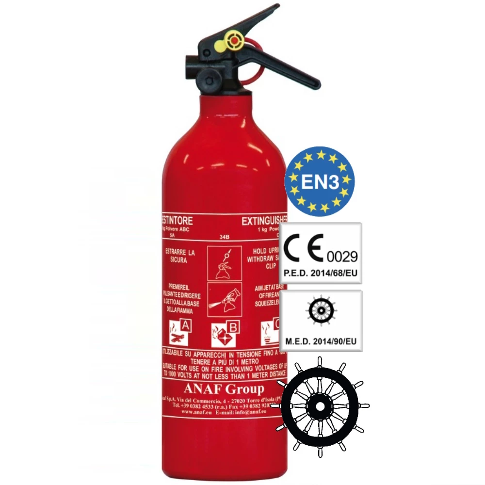 Basic 1kg Dry Powder Fire Extinguisher