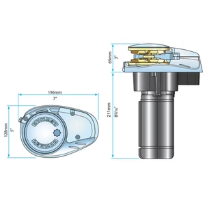 Lewmar V700 Vertical Windlass Kit 12V