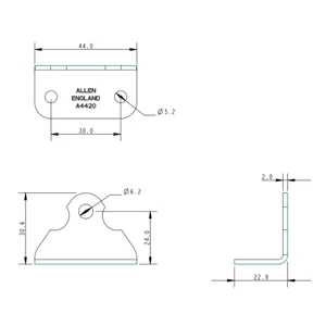 Allen Optimist Transom Gudgeon