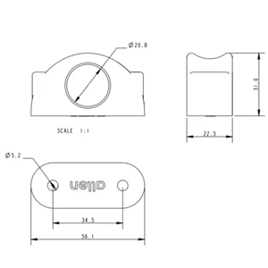 Allen Bullseye Fairlead Stainless Steel Insert 20mm