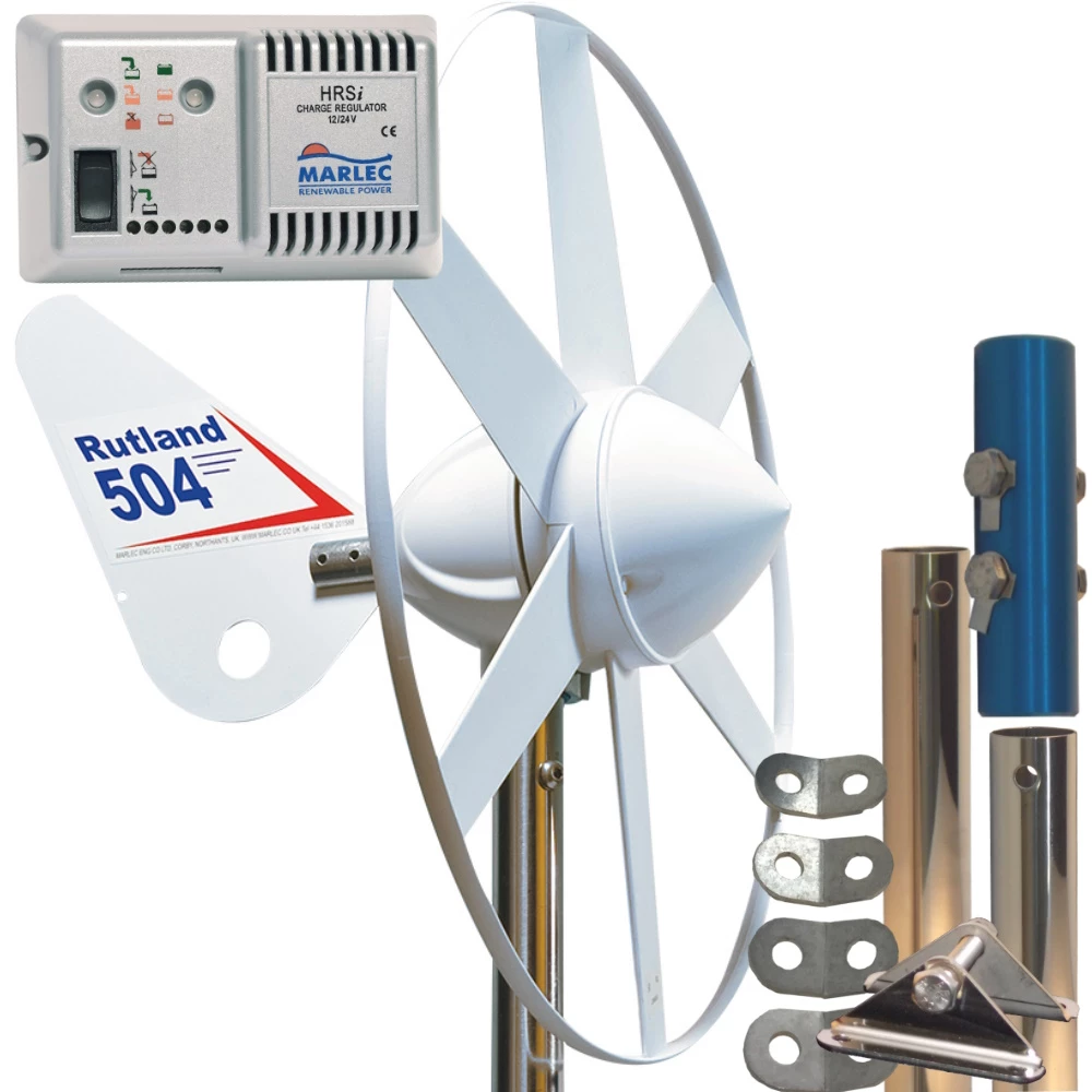 rutland 504 Wind Generator with Regulator & Mounting Pole