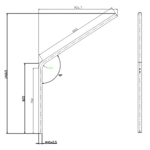 Force 4 Stainless Steel Davits 