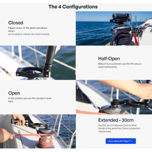 EasySea Flipper™ Folding Winch Handle - 8 Inch 