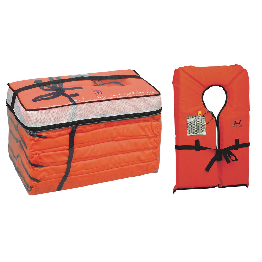 4-Pack Adult Type II Life Vest, US-Made, Fits Chest 30-52 Inches, 90+ Lbs
