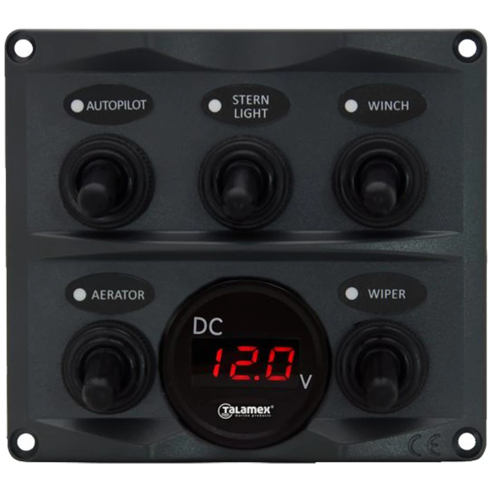 Talamex Switch Panel with Voltmeter